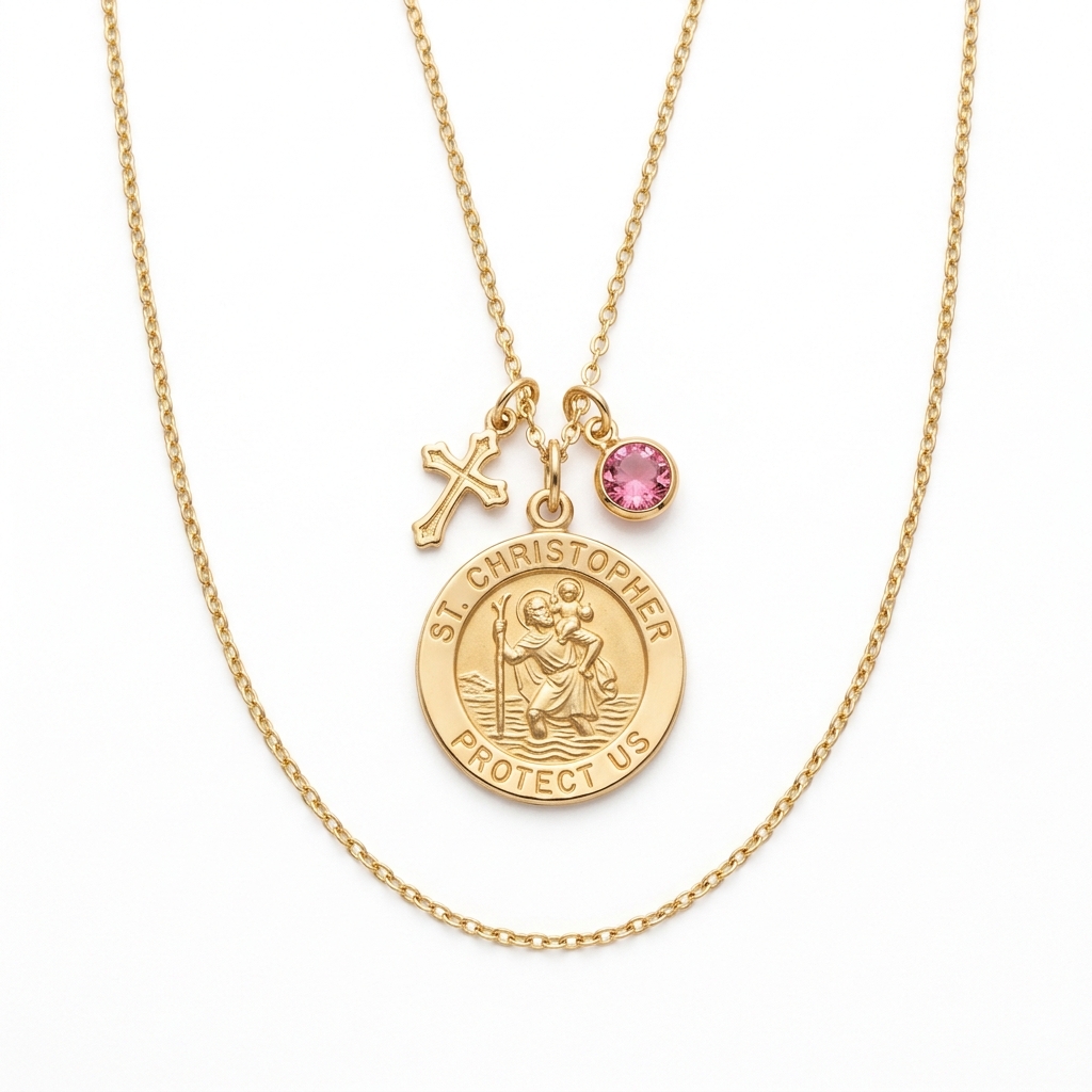 14k Gold-Filled Saint Christopher Heirloom
