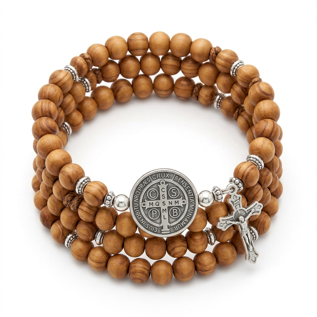 Holy Land Wrap Rosary Bracelet