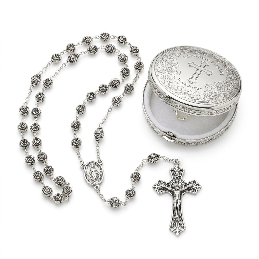 Heirloom Rosary & Crucifix Gift Set