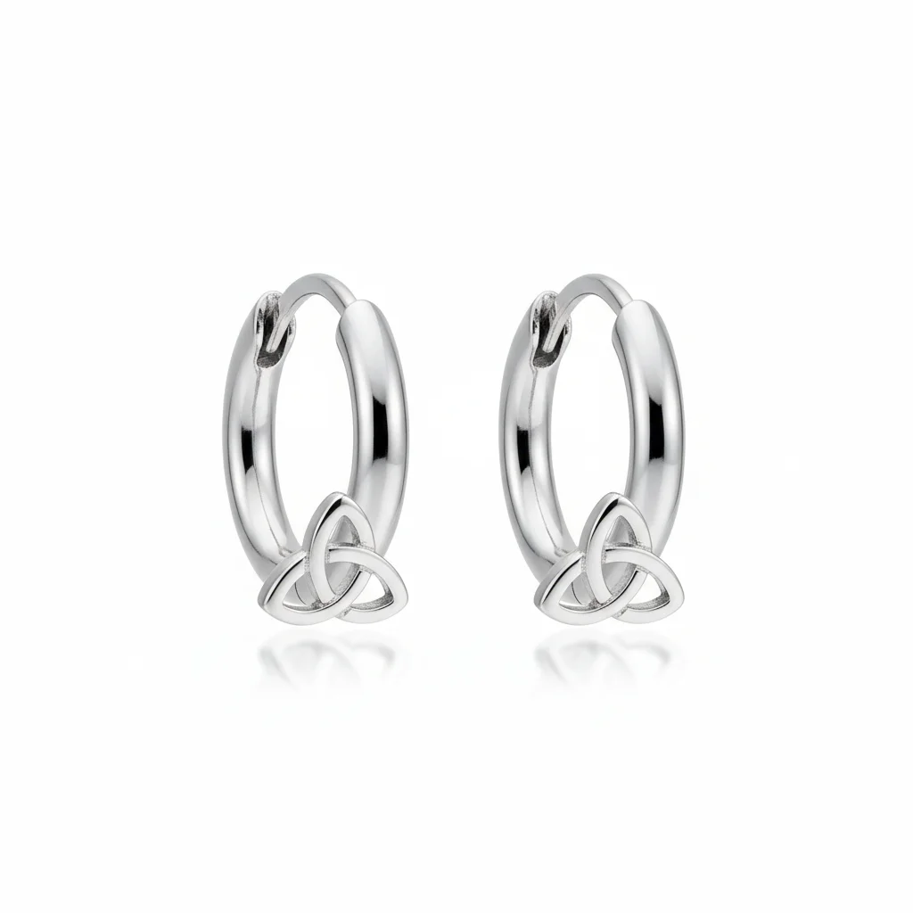 Trinity Hoop Earrings